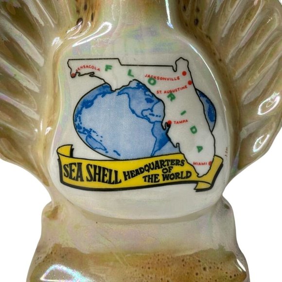 Jim Beam Florida Seashell Headquarters of world 1968 Empty Decanter Barware u - Picture 2 of 8